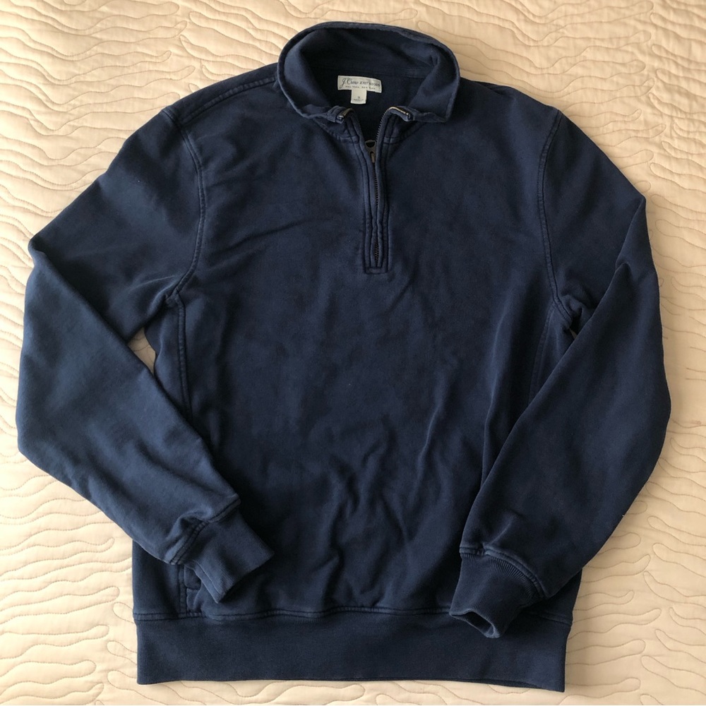 JCrew Navy Half Zip Sweatshirt